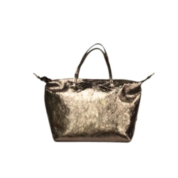 Metallic Real Leather Bag-FANBP-12602