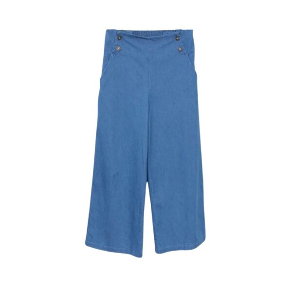 Cotton Wide Leg Flares- FANG-4531-2