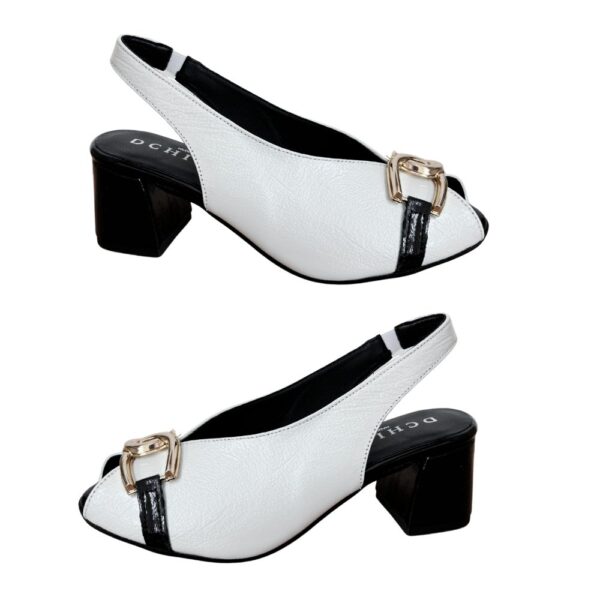 Black & White Sandal - CHIC5416 - Image 2