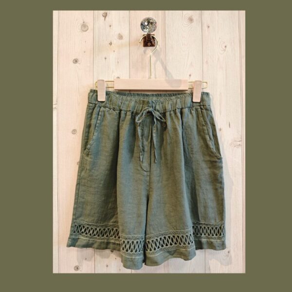 100% Linen Shorts -LIN17761