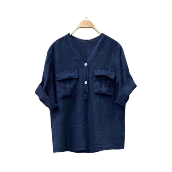 Linen Shirt -FANG-98930-1 - Image 2