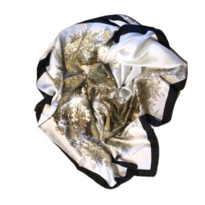 Classic 100%  Silk Scarf -XUAN NO23